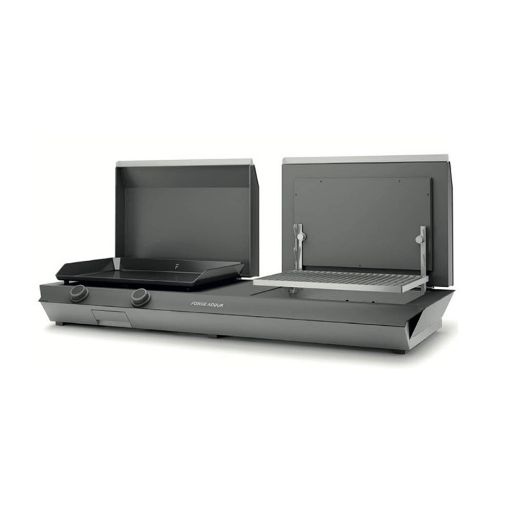 PLANCHA / GRILL FORGE ADOUR COMBI G CHASSIS ACERO NEGRO Y GRIS