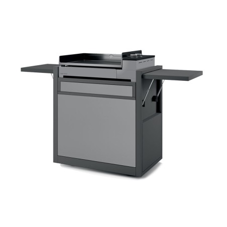 CARRO CERRADO DE ACERO ESMALTADO NEGRO Y GRIS PARA PLANCHA PREMIUM 60 DE FORGE ADOUR