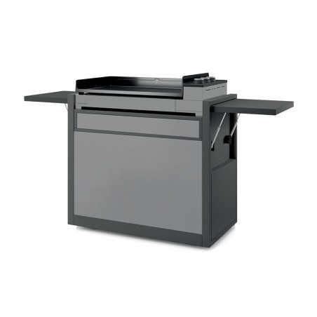 CARRO CERRADO DE ACERO ESMALTADO NEGRO Y GRIS PARA PLANCHA PREMIUM 75 DE FORGE ADOUR