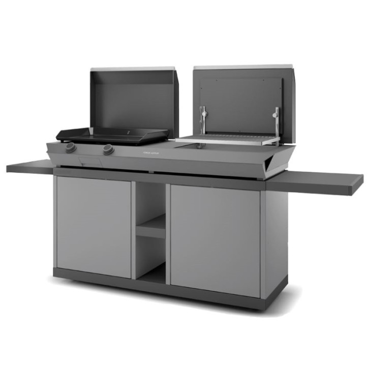 Steel mobile table for plancha series COMBI G / COMBI P Forge Adour Steel mobile table for plancha series COMBI G / COMBI P Forge Adour