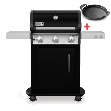 BARBACOA WEBER SPIRIT E-315 GBS BLACK + PLANCHA DE REGALO