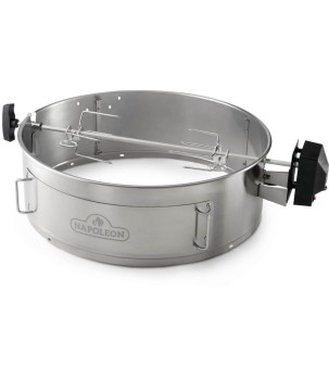 RÔTISSOIRE ET FOUR À PIZZA POUR BARBECUE AU CHARBON DE BOIS 57cm NAPOLEON