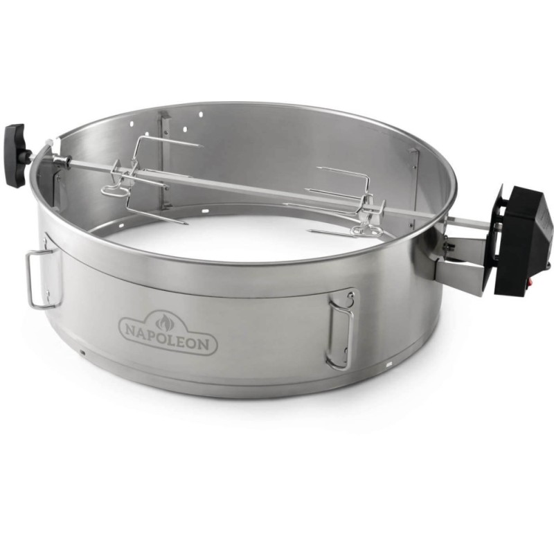 ASADOR GIRATORIO Y HORNO PARA PIZZA PARA BARBACOA DE CARBON DE 57CM NAPOLEON