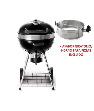 BARBACOA DE CARBÓN PRO 57cm NAPOLEON + ASADOR GIRATORIO/HORNO PARA PIZZAS