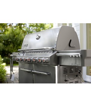 WEBER SUMMIT S-670 STAINLESS STEEL BARBECUE + COVER