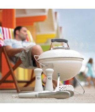 BARBECUE WEBER SMOKEY JOE PREMIUM 37 cm (BLANC CRÈME)