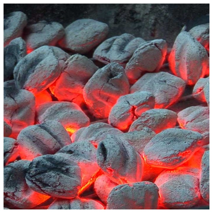 SAC DE 8 KG DE BRIQUETTES DE CHARBON PREMIUM