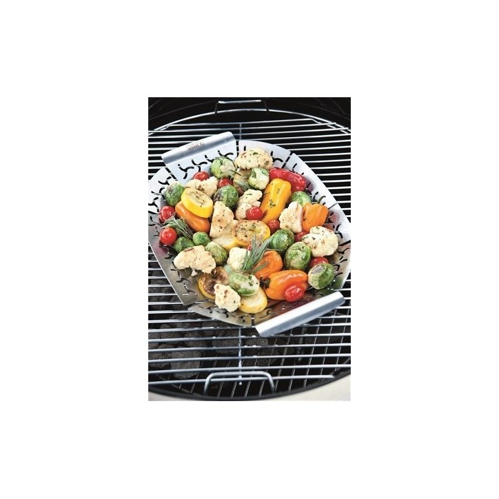 PETIT PANIER À LÉGUMES EN ACIER INOXYDABLE WEBER ORIGINAL PETIT PANIER À LÉGUMES EN ACIER INOXYDABLE WEBER ORIGINAL