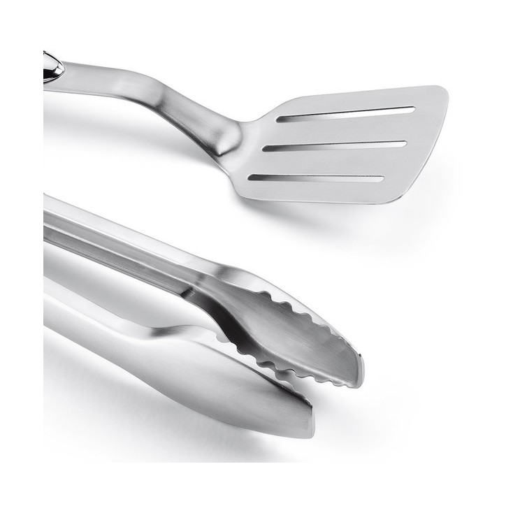 WEBER STAINLESS STEEL 2 PIECE PORTABLE TOOL SET WEBER STAINLESS STEEL 2 PIECE PORTABLE TOOL SET