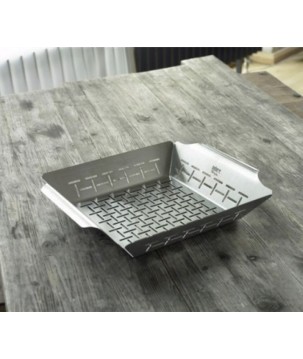 STAINLESS STEEL VEGETABLE BASKET WEBER STYLE