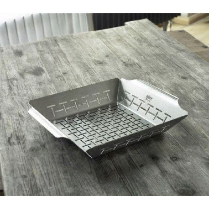 STAINLESS STEEL VEGETABLE BASKET WEBER STYLE STAINLESS STEEL VEGETABLE BASKET WEBER STYLE