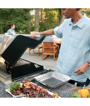 STAINLESS STEEL VEGETABLE BASKET WEBER STYLE