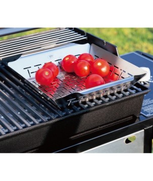 STAINLESS STEEL VEGETABLE BASKET WEBER STYLE