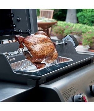 ASADOR GIRATORIO WEBER PARA BARBACOAS GENESIS II DE 2 Y 3 QUEMADORES