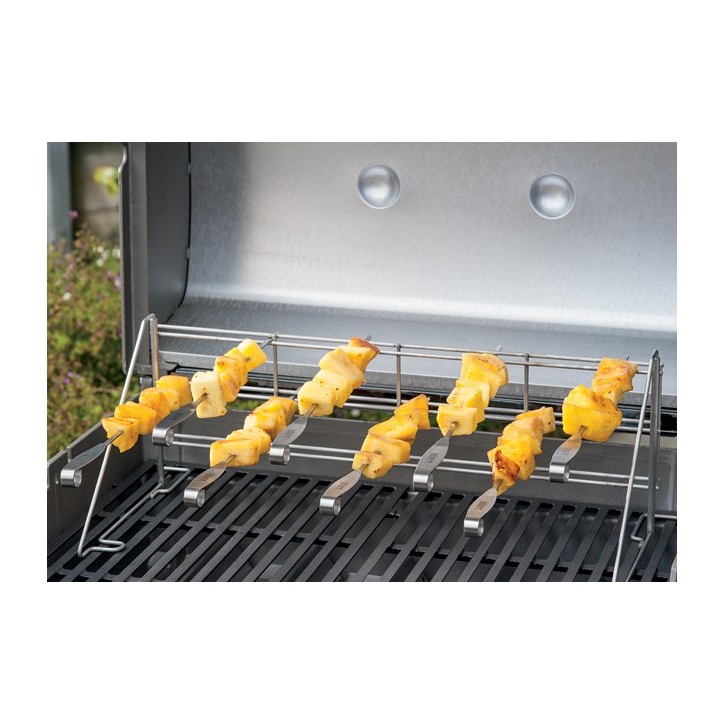 ENSEMBLE À BROCHETTES EN ACIER INOXYDABLE ETCS WEBER ENSEMBLE À BROCHETTES EN ACIER INOXYDABLE ETCS WEBER