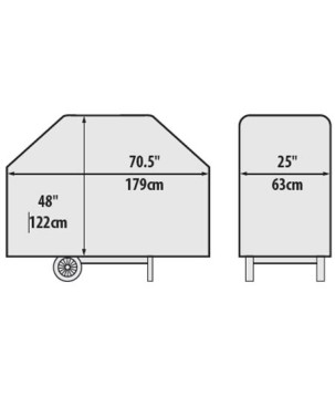 PREMIUM POLYESTER COVER BROIL KING FOR REGAL 590 AND IMPERIAL 500