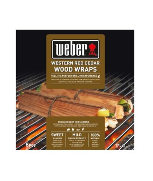 WRAPS DE MADERA DE CEDRO ROJO WEBER