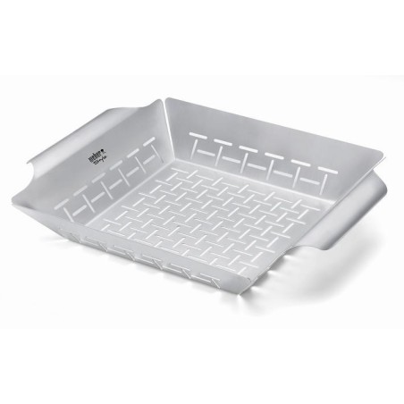 STAINLESS STEEL VEGETABLE BASKET WEBER STYLE