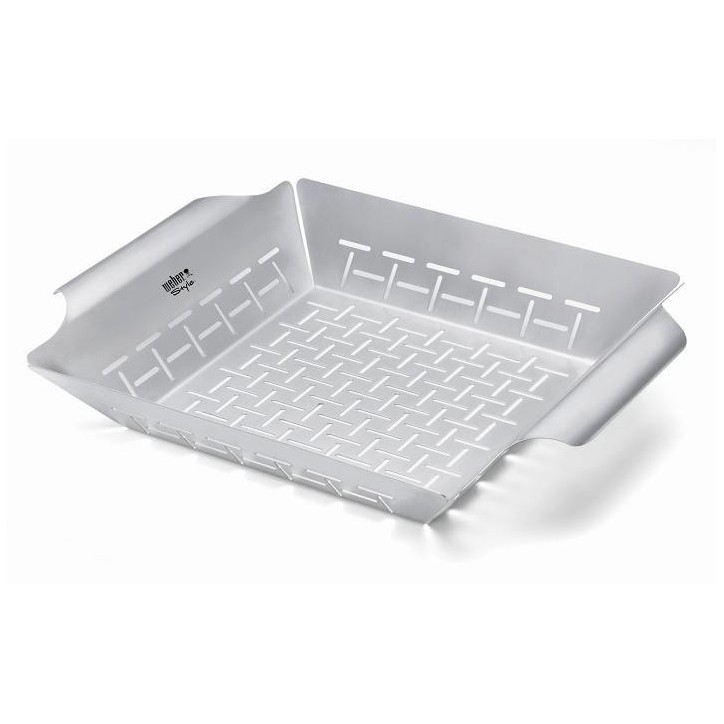 STAINLESS STEEL VEGETABLE BASKET WEBER STYLE STAINLESS STEEL VEGETABLE BASKET WEBER STYLE
