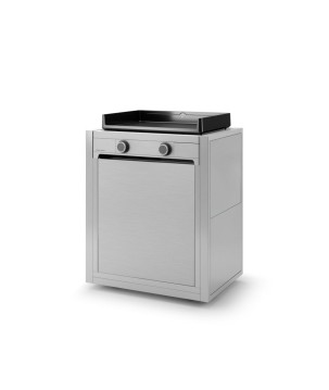 CARRO INOX CERRADO PARA PLANCHA MODERN 60 DE FORGE ADOUR