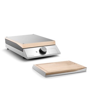 CAPOT INOX POUR PLANCHA DOMESTIC AVEC PLANCHE À DÉCOUPER INTÉGRÉE FORGE ADOUR