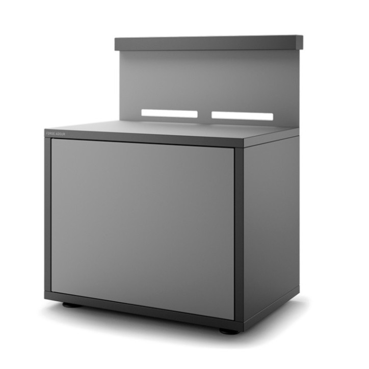 Soporte de acero cerrado negro y gris claro mate para plancha Forge Adour Soporte de acero cerrado negro y gris claro mate para plancha Forge Adour