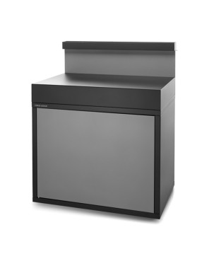 Steel closed worktop support – matt black and light grey Forge Adour