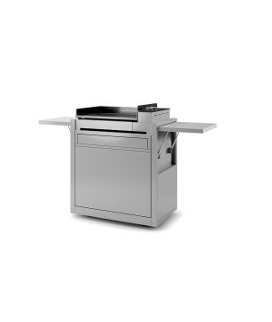 CLOSED TROLLEY IN STEEL FOR PLANCHA PREMIUM 60 FORGE ADOUR