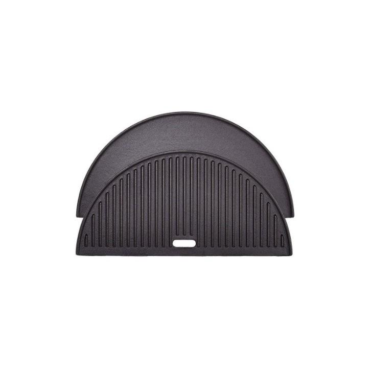 HALF MOON CAST IRON REVERSIBLE COOKING GRIDDLE KAMADO JOE CLASSIC JOE HALF MOON CAST IRON REVERSIBLE COOKING GRIDDLE KAMADO JOE CLASSIC JOE