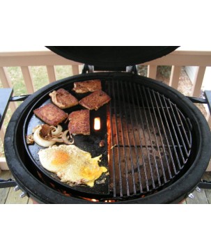 PLAQUE DE CUISSON DEMI-LUNE RÉVERSIBLE EN FONTE KAMADO JOE BIG JOE