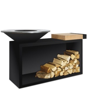 BARBECUE OFYR ISLAND EN BOIS BLACK OIB-85-TW