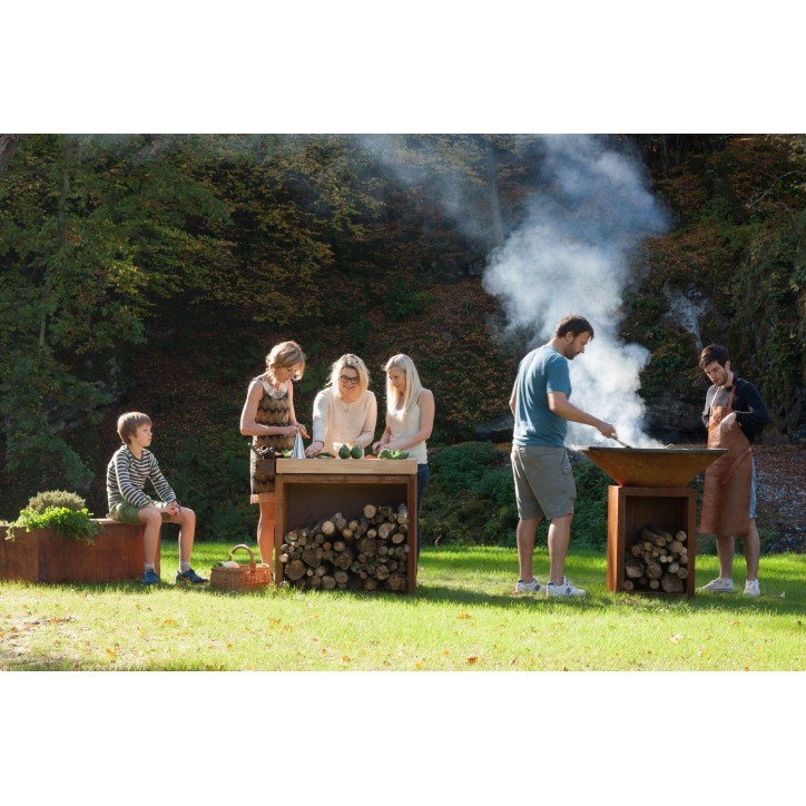 OFYR TEAK WOOD BUTCHER BLOCK STORAGE BBS-90-TW OFYR TEAK WOOD BUTCHER BLOCK STORAGE BBS-90-TW