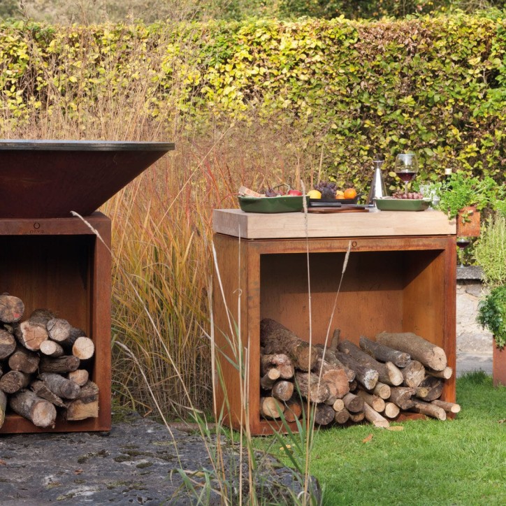 OFYR TEAK WOOD BUTCHER BLOCK STORAGE BBS-90-TW OFYR TEAK WOOD BUTCHER BLOCK STORAGE BBS-90-TW