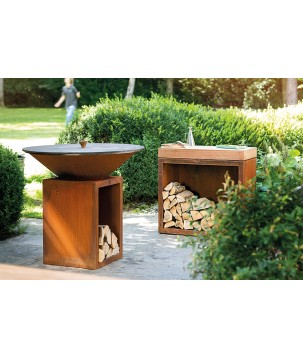 OFYR TEAK WOOD BUTCHER BLOCK STORAGE BBS-90-TW