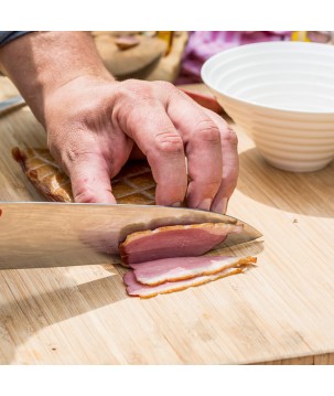 MESA DE CORTE DE TECA ALMACENAJE OFYR BUTCHER BLOCK BLACK BBS-90-TW