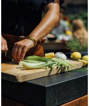 MESA DE CORTE CERÁMICA ALMACENAJE OFYR BUTCHER BLOCK BBS-90-CD