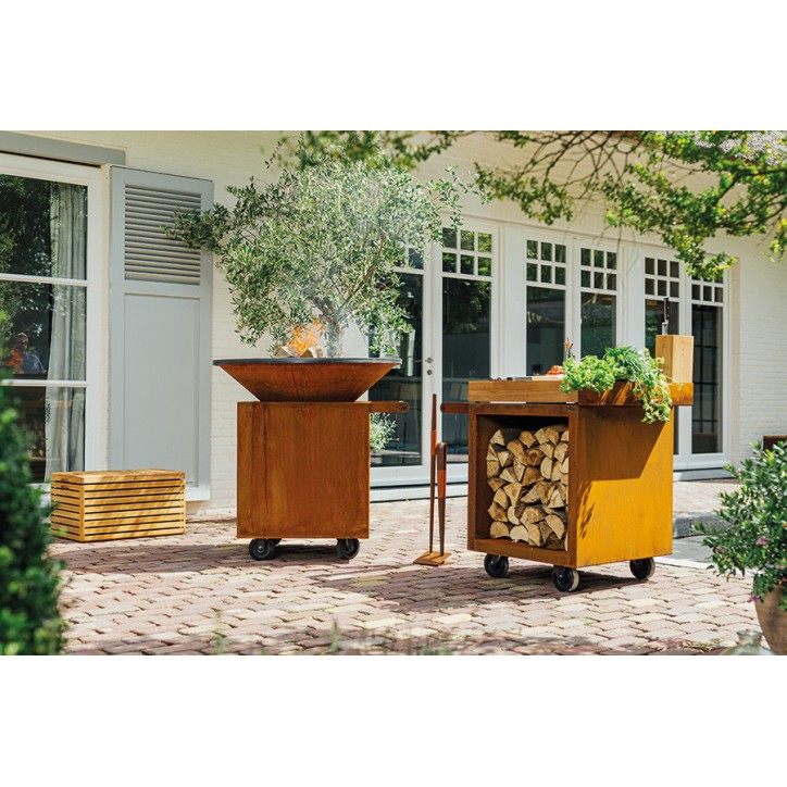 OFYR MISE EN PLACE TABLE PRO TEAK WOOD MP-65-PRO-TW OFYR MISE EN PLACE TABLE PRO TEAK WOOD MP-65-PRO-TW