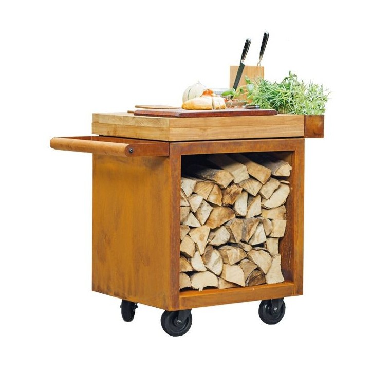 OFYR MISE EN PLACE TABLE PRO TEAK WOOD MP-65-PRO-TW OFYR MISE EN PLACE TABLE PRO TEAK WOOD MP-65-PRO-TW