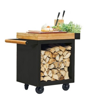 OFYR MISE EN PLACE PRO MESA DE TECA BLACK MP-B-65-PRO-TW