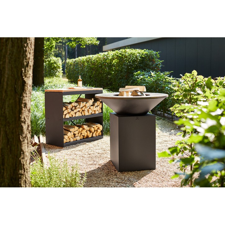 WOOD STORAGE DRESSOIR OFYR AVEC 2 ÉTAGÈRES BLACK WSB-D WOOD STORAGE DRESSOIR OFYR AVEC 2 ÉTAGÈRES BLACK WSB-D