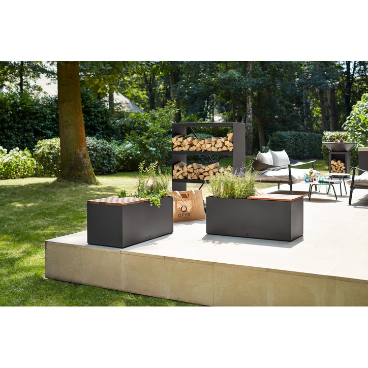 BANCO DE JARDÍN DE HIERBAS OFYR BLACK HG-BB BANCO DE JARDÍN DE HIERBAS OFYR BLACK HG-BB