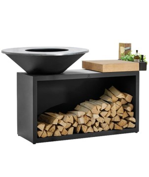 BARBECUE OFYR ISLAND TEAK WOOD BLACK OIB-100-TW