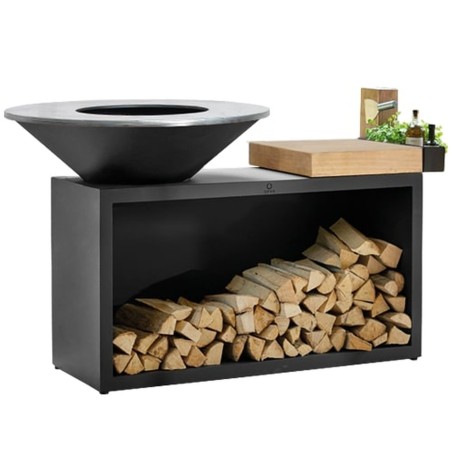 BARBECUE OFYR ISLAND TEAK WOOD BLACK OIB-100-TW