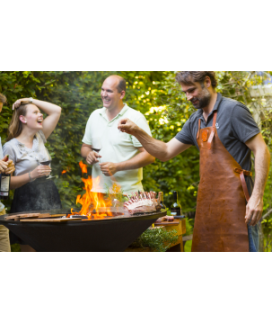 LEATHER APRON BROWN OFYR