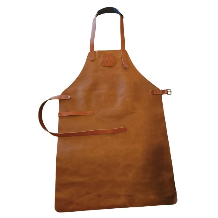 LEATHER APRON BROWN OFYR