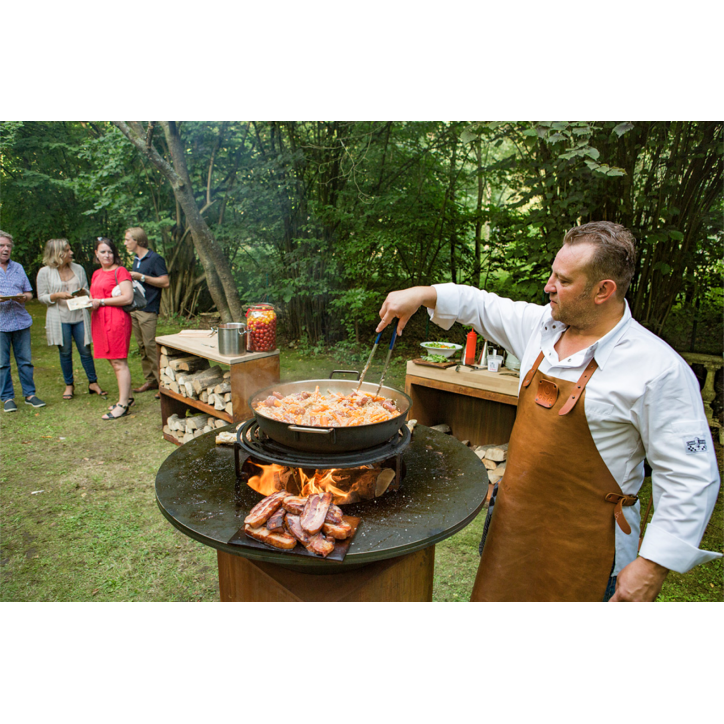 TABLIER EN CUIR NOIR OFYR TABLIER EN CUIR NOIR OFYR