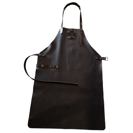 DELANTAL DE CUERO NEGRO OFYR