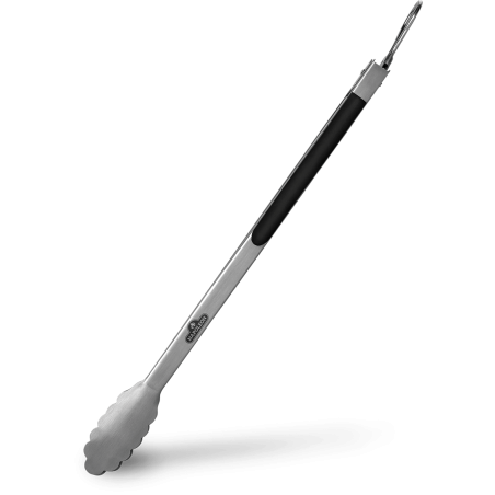 STAINLESS STEEL EASY LOCKING TONGS WITH RUBBER GRIP NAPOLEON
