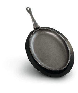 POÊLE EN FONTE AVEC SOUS-PLAT NAPOLEON