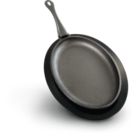 CAST IRON SKILLET WITH TRAY NAPOLEON
